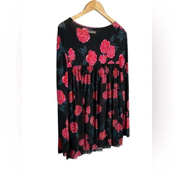 Matilda Jane Winter Blooms Babydoll Top Floral Modal Blend EUC - Picture 6 of 8